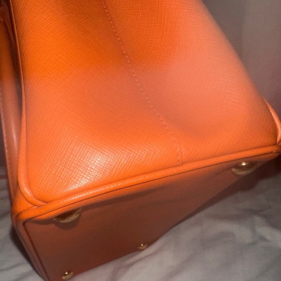 Authentic Prada Vibrant Orange Satchel - Picture 16 of 16